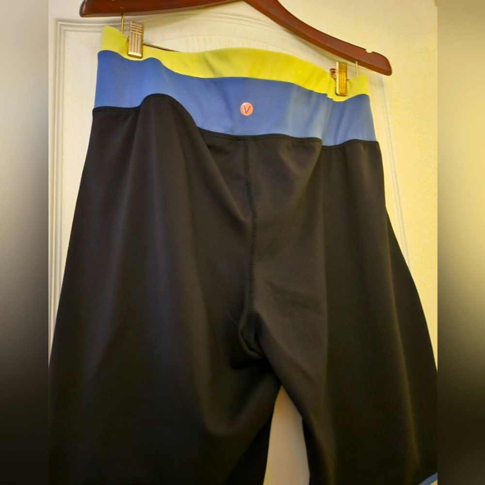 Black color block biker short from Lane Bryant.